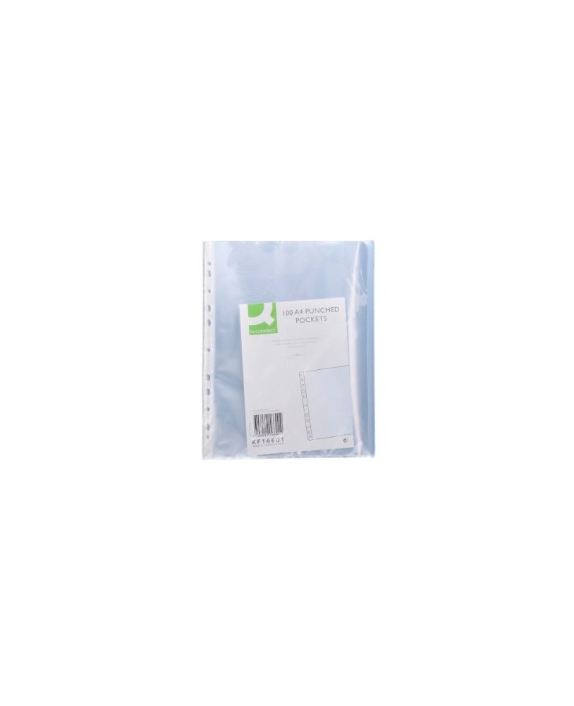 Bolsa Catálogo/Mica Q-Connect A4 80 Microns Cristal Bolsa de 100 Unidades
