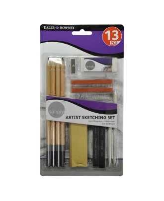 Conjunto de Desenho Daler-Rowney Simply - 13 Peças