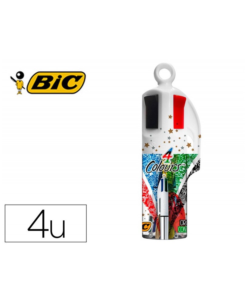 Megatubo Esferográficas de 4 Cores