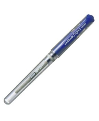 Esferográfica Uni-Ball UM-153 Signo Broad Azul 1 mm Tinta Gel