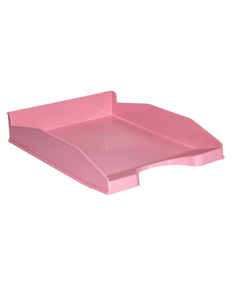 Tabuleiro de Secretária Plástico Simply Rosa Pastel