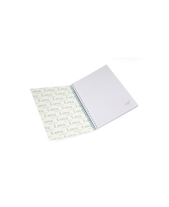 Caderno B5 Quadr. Esp 100 fls Malva Stitch Love