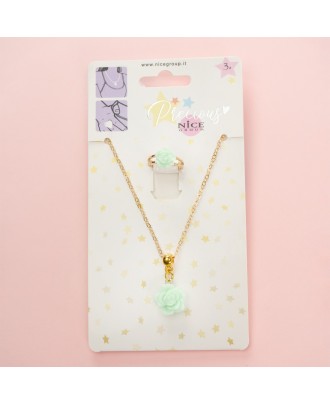 Colar Anel NICE Precious Delicate Verde  Bijoux 25302