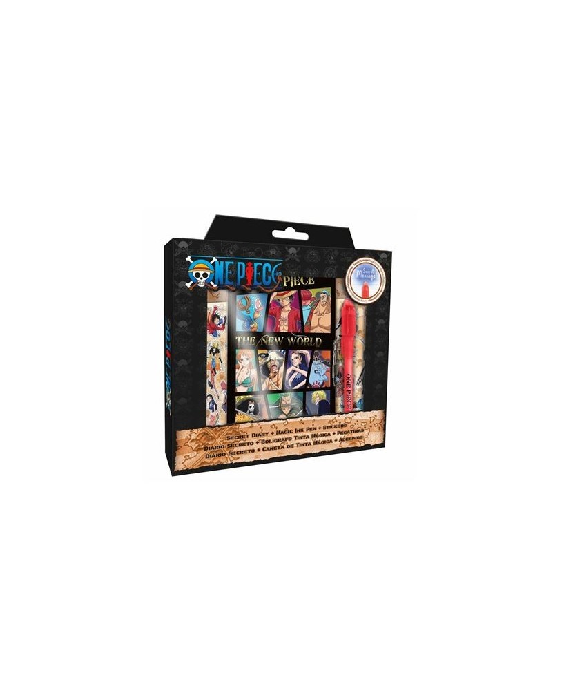 Diário + Esferográfica Mágica One Piece