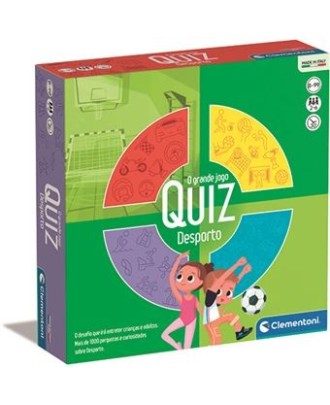 Jogo de Tabuleiro O Grande Jogo Quiz: Desporto - Clementoni