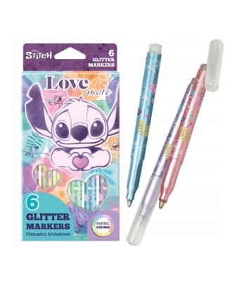 Canetas de feltro com glitter Disney Fashion Stitch Coolpack