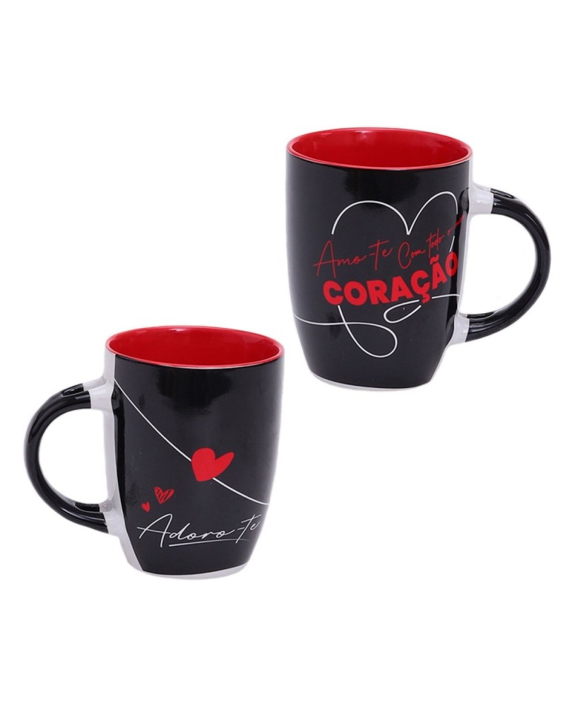 Caneca com colher "Amo-te com todo o meu coração"❤❤❤