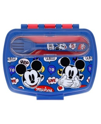 Lancheira com Talheres Mickey