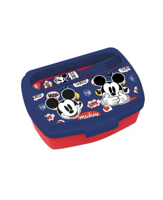 Lancheira com Talheres Mickey
