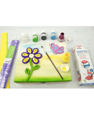 Guache GIOTTO 25ml - 6 cores + pincel