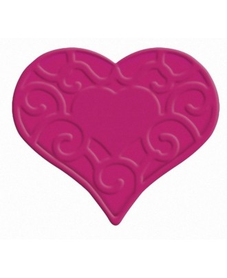 Matriz de relevo grande - Enfeite de coração