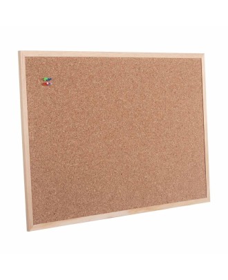 Quadro de Cortiça 60x40 com Aro Madeira