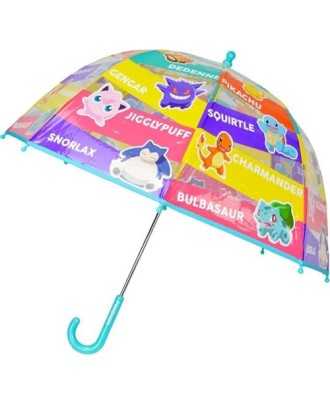 Guarda Chuva Manual Infantil 48cm Pokémon Transparente