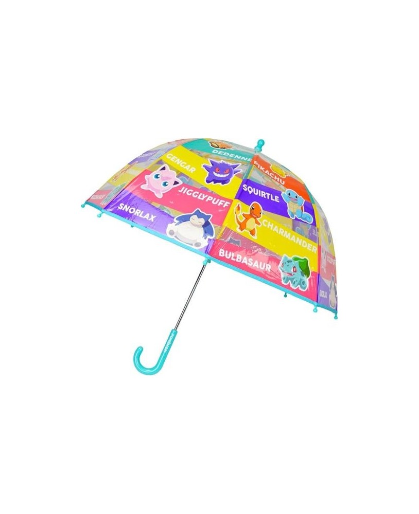 Guarda Chuva Manual Infantil 48cm Pokémon Transparente