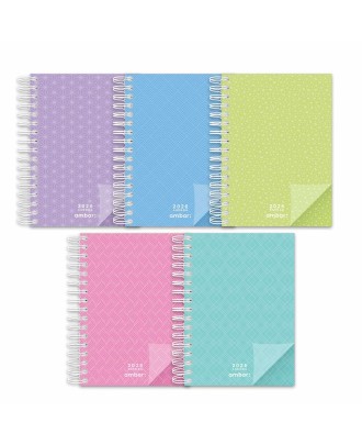 Agenda Diária A5 2026 Espiral Ambar Look