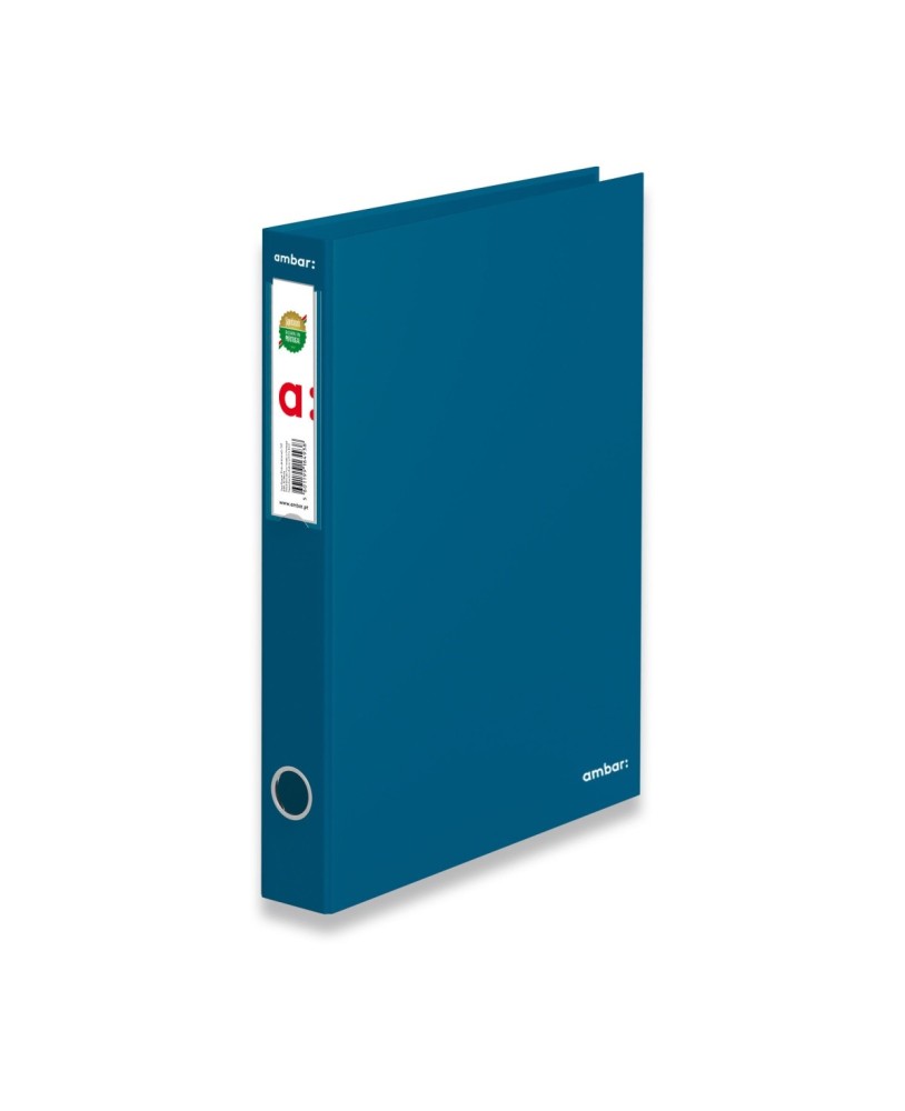 Pasta de Arquivo Ambar Ideas Lisa A4 Lombada de 40mm 2 Argolas Azul Índigo