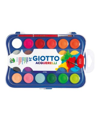 Aguarelas Giotto Caixa com 24 cores de 30mm
