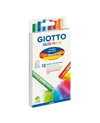 Caixa 12 Lápis Pastel Óleo Giotto