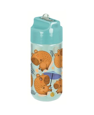 Garrafa de Água com Palhinha Capivara 430ml