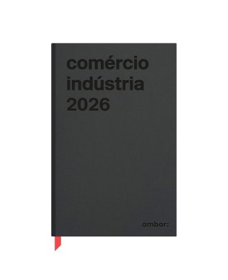 Agenda Diária Comércio e Indústria  2026 Ambar Preta