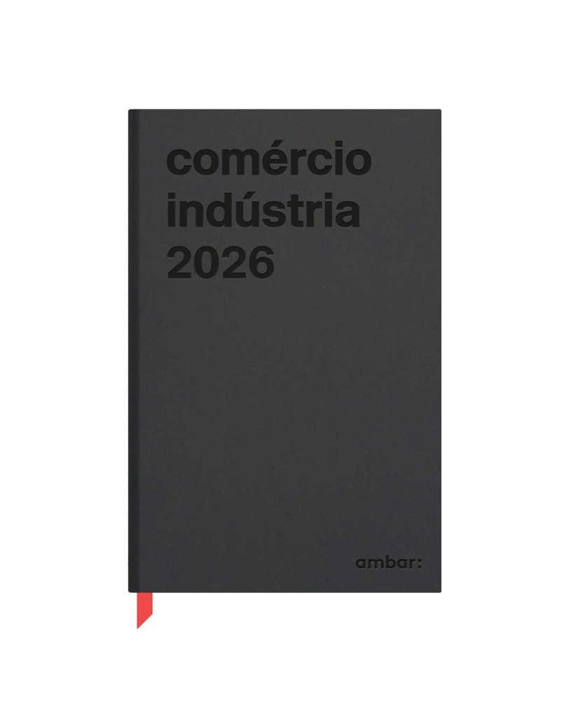 Agenda Diária Comércio e Indústria  2026 Ambar Preta