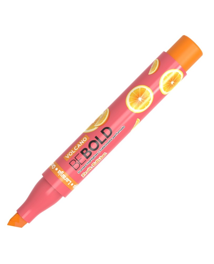 Sublinhador Fluorescente Perfumado Newpen Bebold Fruit Orange Volcano