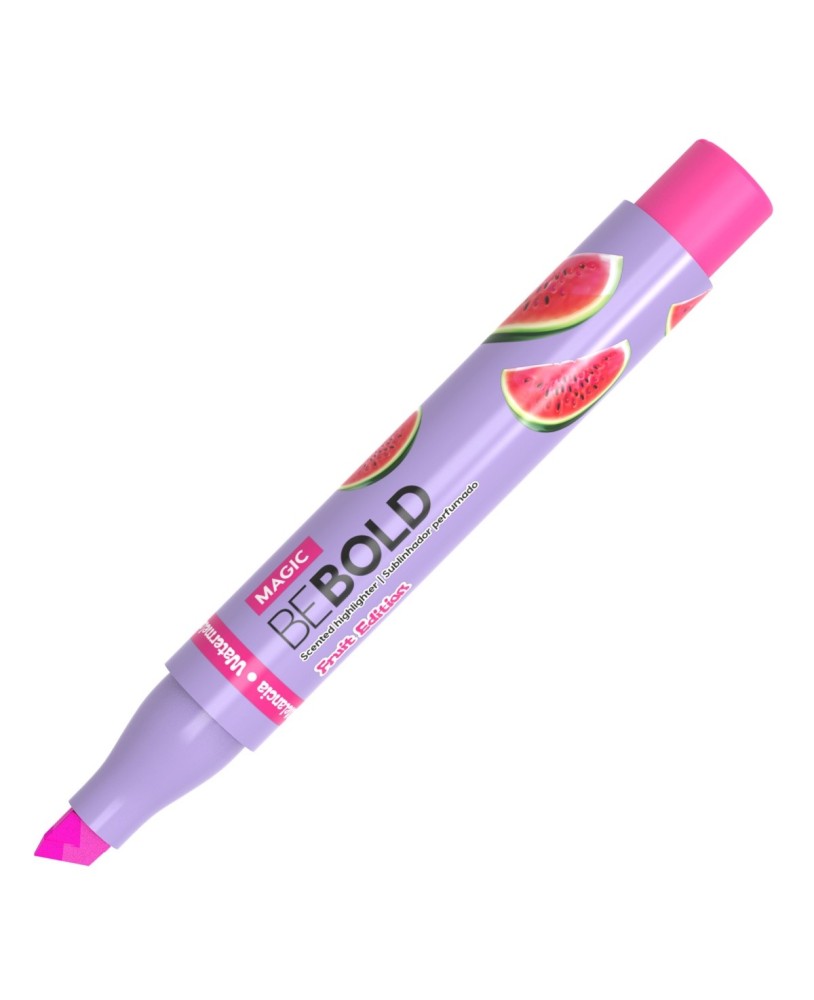 Sublinhador Fluorescente Perfumado Newpen Bebold Fruit Pink Magic