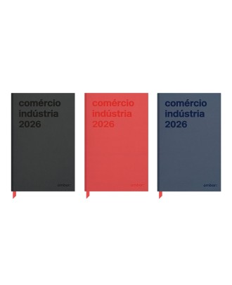 Agenda Diária Comércio e Indústria  2026 Ambar Preta