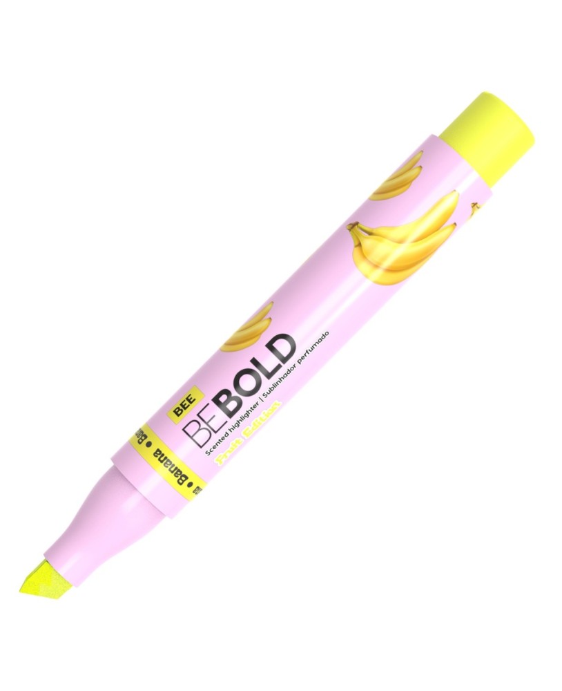 Sublinhador Fluorescente Perfumado Newpen Bebold Fruit Yellow Bee