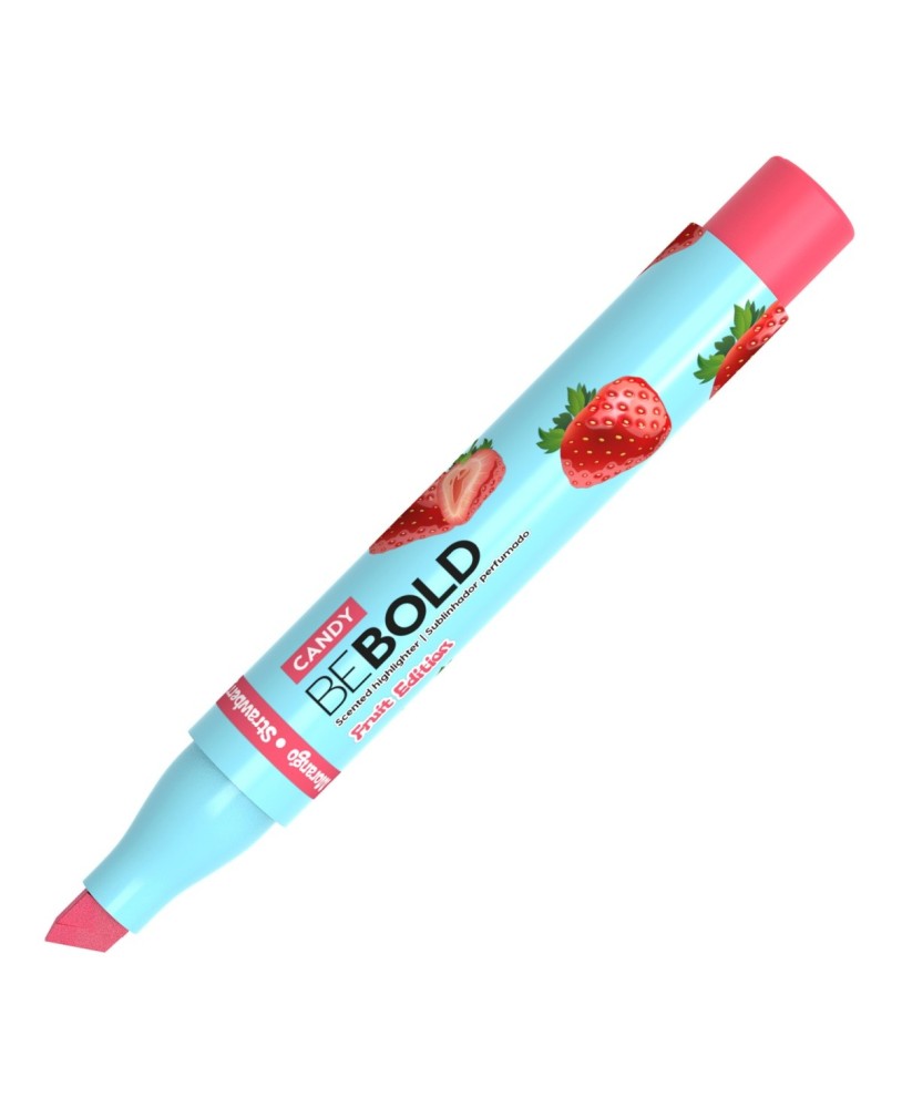 Sublinhador Fluorescente Perfumado Newpen Bebold Fruit Red Candy