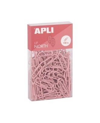 Set com 140 Clips Apli Up North Rosa