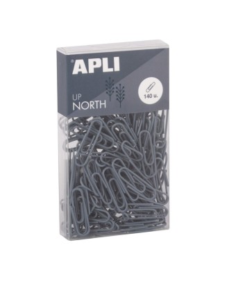 Set com 140 Clips Apli Up North Cinza
