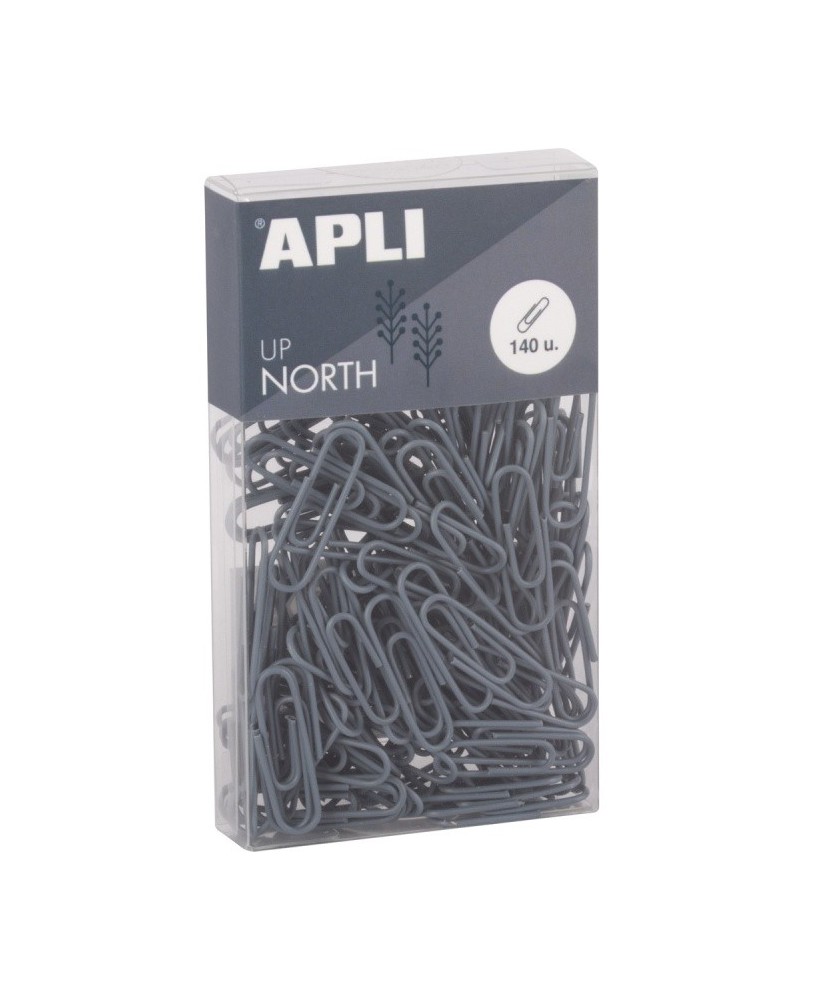 Set com 140 Clips Apli Up North Cinza