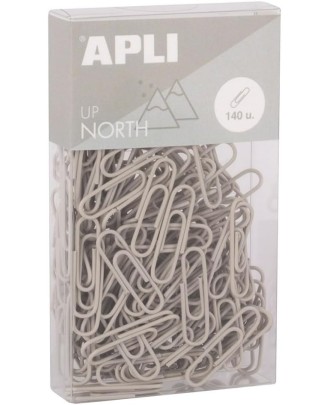 Set com 140 Clips Apli Up North Cinza