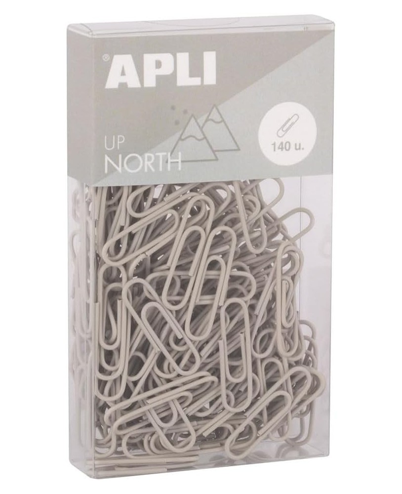 Set com 140 Clips Apli Up North Cinza