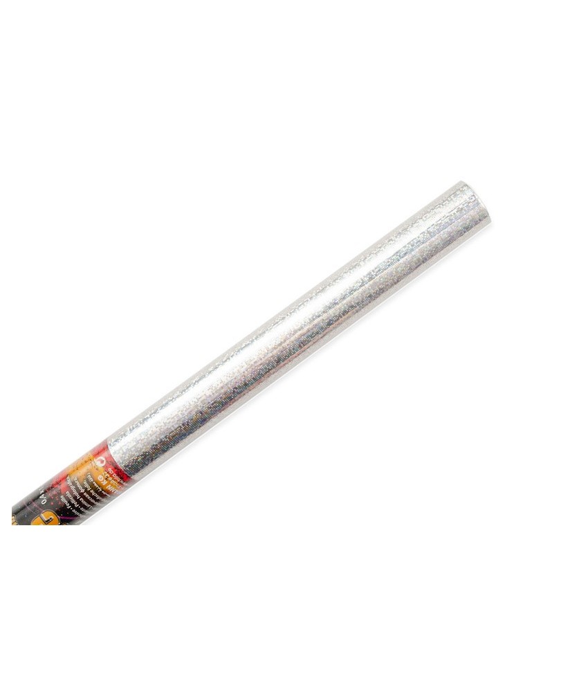 Rolo Holográfico Auto Adesivo com Pontos Prateados | 100×40cm - 310/12