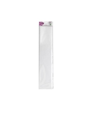 Papel Crepe Liderpapel 50 cm x 2,5 m Branco Classico