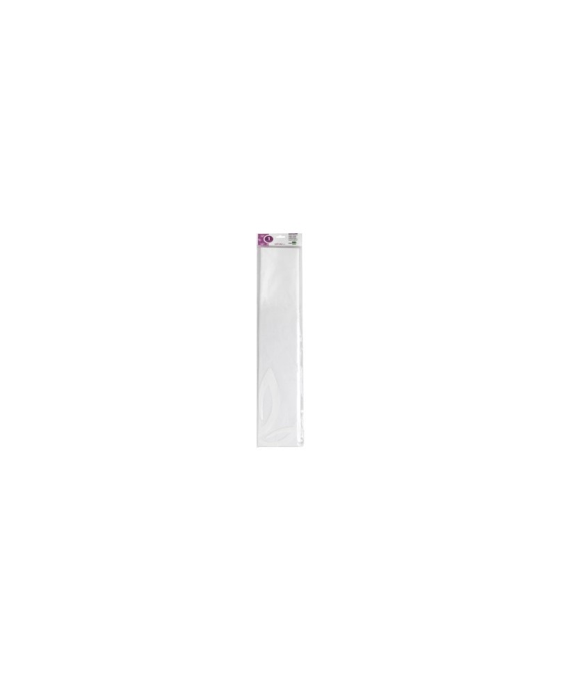 Papel Crepe Liderpapel 50 cm x 2,5 m Branco Classico