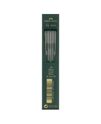 Minas Faber-Castell Tk 9071 2mm 2B 10 Unidades