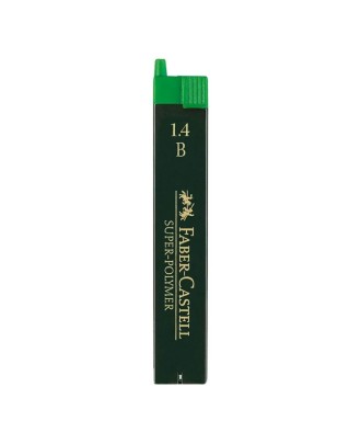 Minas Faber-Castell Super-Polymer 1,4mm B - 6 Unidades