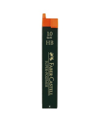 Minas Faber-Castell Super-Polymer 9069 0,9mm HB - 12 Unidades