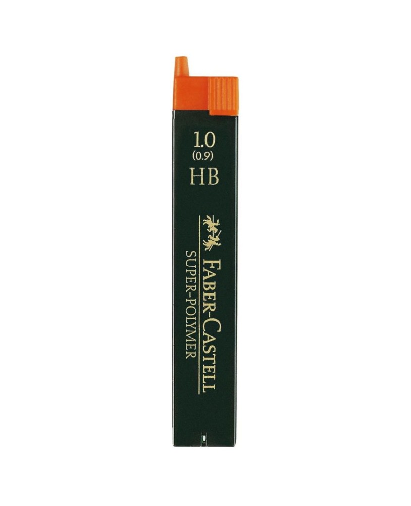 Minas Faber-Castell Super-Polymer 9069 0,9mm HB - 12 Unidades