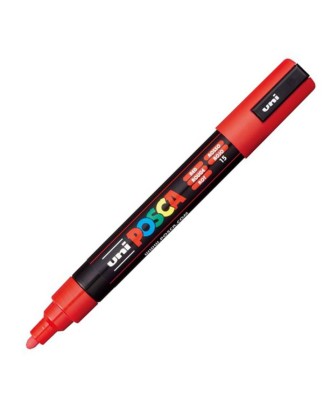Marcador Posca Pc-5m Médio 1,8-2,5mm Vermelho 15