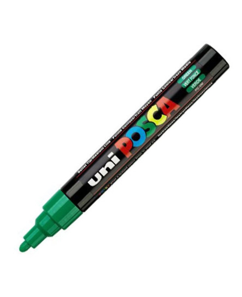 Marcador Posca Pc-5m Médio 1,8-2,5mm Verde 6
