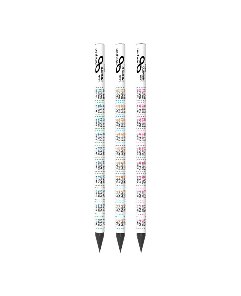 Lápis Infinito Newpen Educativo Tabuada HB Nº 2