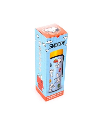 Garrafa Térmica com Indicador de Temperatura Peanuts 450ml Snoopy & Woodstock
