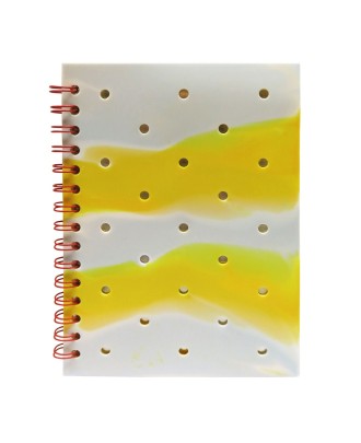 Caderno A5 Espiral Capa Silicone com Charms Peanuts Snoopy & Woodstock Pautado 80 Folhas 70g