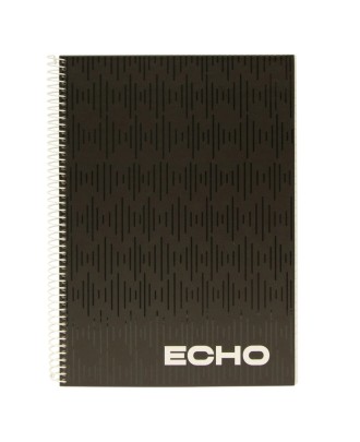 Caderno A4 Capa Dura Espiral Ancor Echo Pautado 80 Folhas 90g