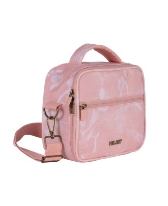 Lancheira Térmica Milan Lava Rosa 23x20x11cm com 3 Caixas Herméticas