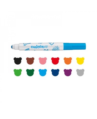 Marcadores Carioca Baby 2+ (12 peças)